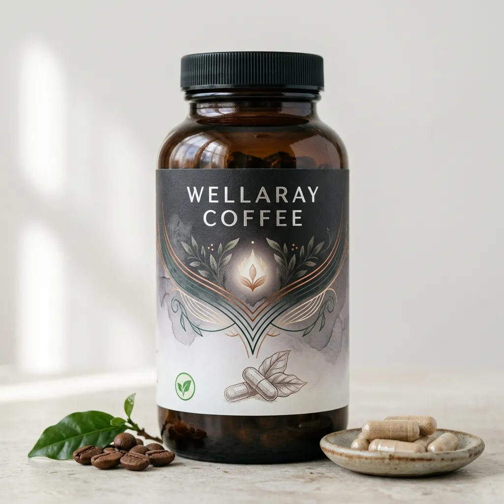 Box of Wellaray Coffee, a natural coffee blend food supplement